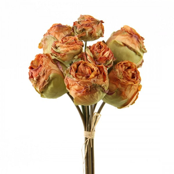 9"DRIED ROSE X8 RUST