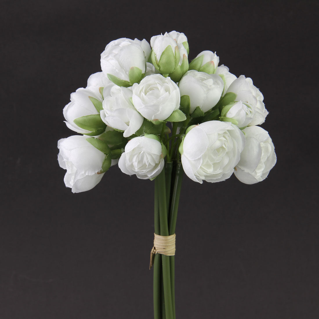 11"ROSE BUNDLE WHITE