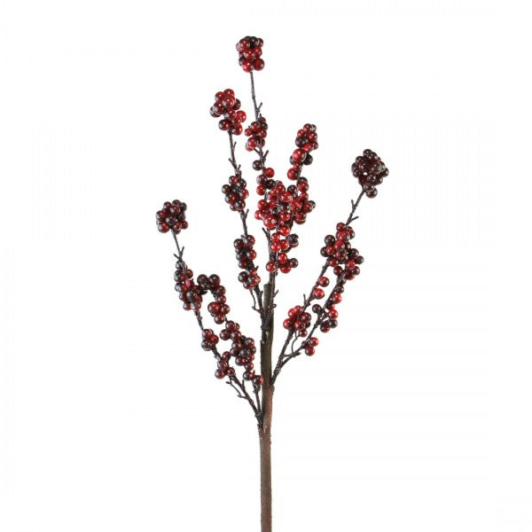 30"BERRY SPRAY BURGUNDY