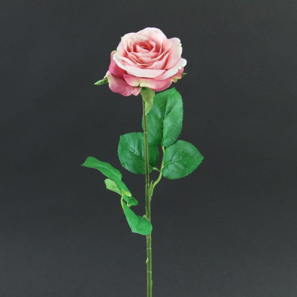 17"SM.ROSE STEM MAUVE