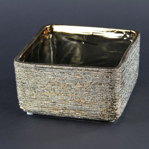 6.25"X3.5"SQ.ETCHD GRDN PLNTR