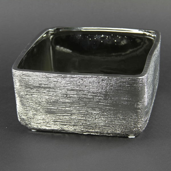 8.5"X4.25"SQ.ETCHD GRDN PLNTR