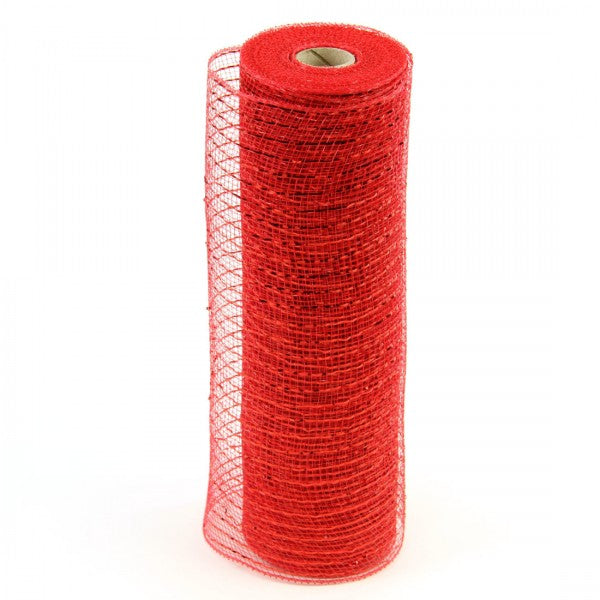 10"X10YD METLC.MESH RED/RED
