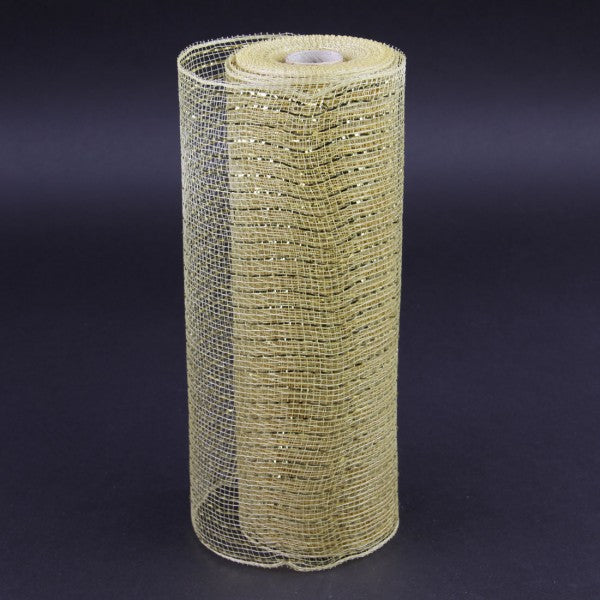 10"X10YD METLC.MESH GOLD/GOLD
