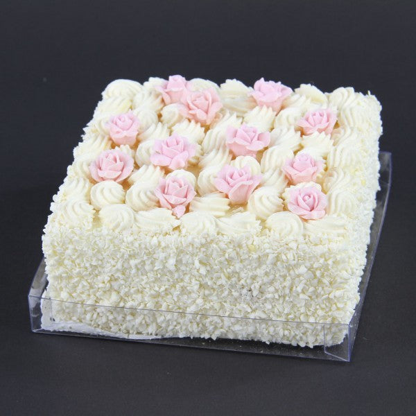 5"X5" WHITE CAKE A4