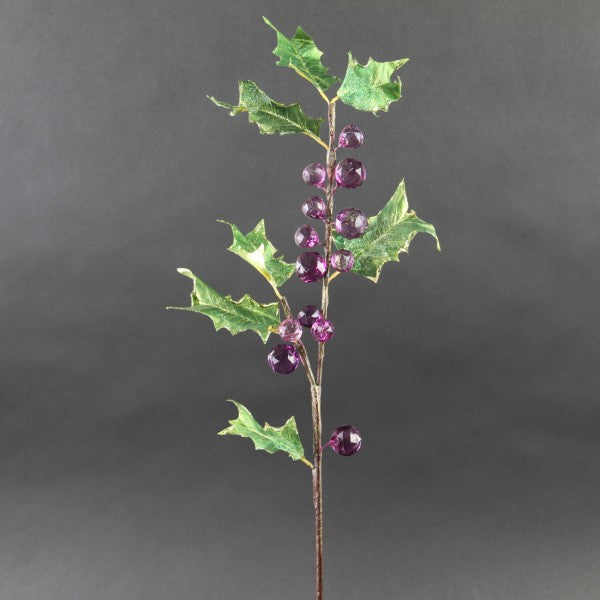 23"BEADS HOLLY LVS SPRAY A4