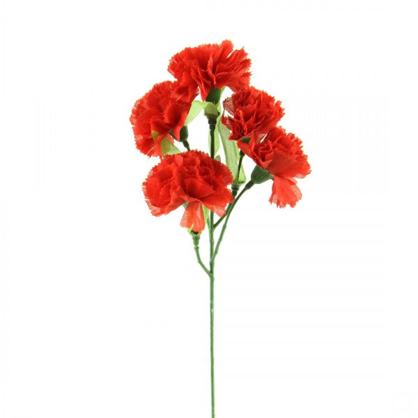 CARNATION SPRAY X5 RED