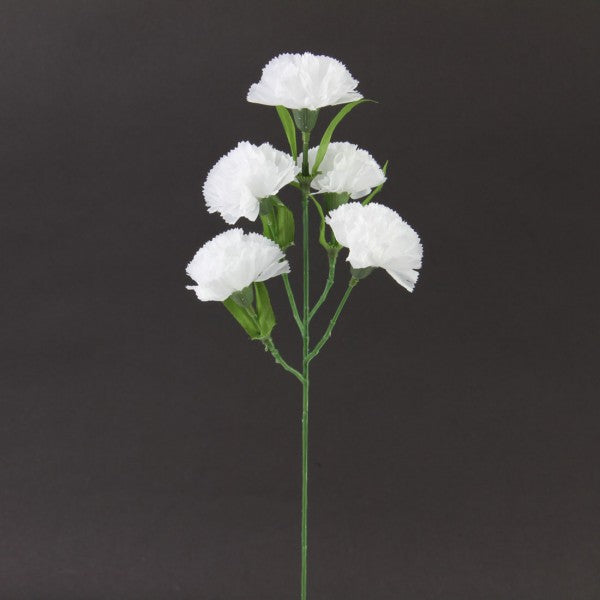 CARNATION SPRAY X5 WHITE