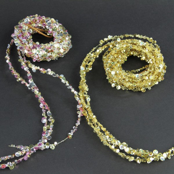 6' SEQUIN HOLIDAY GARLAND