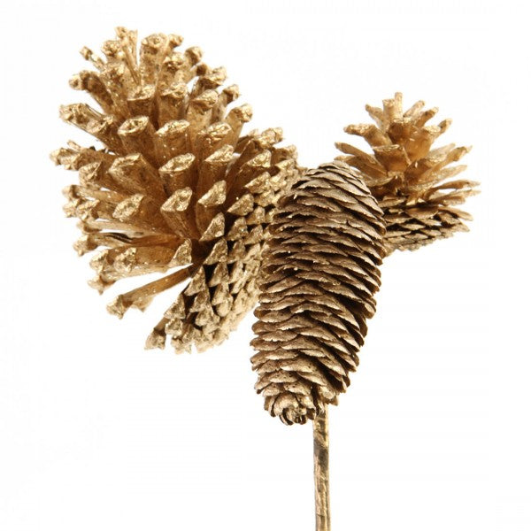 11"PINECONE GLIT.PICK X3