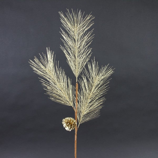 29"METALLIC PINE SPRAY GOLD