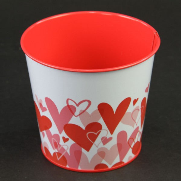 4.5"X4"POT RED/WHITE