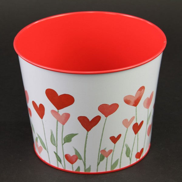 6.5"X5" POT RED/WHITE