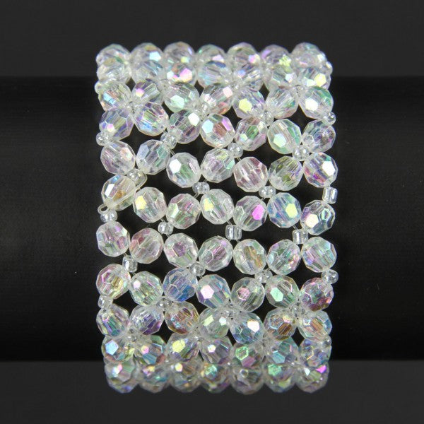 2" BEADED WRISTLET IRID