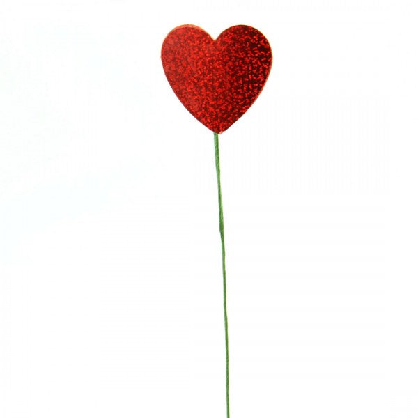 14"LASER HEART PICK RED A4