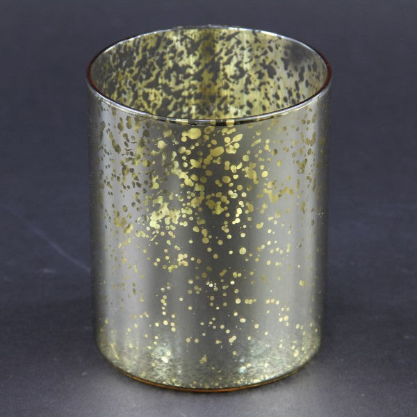 4" AGED GLASS VOTIVE
