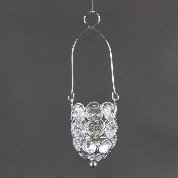 8"HANGING JEWELED VOTIVE A25