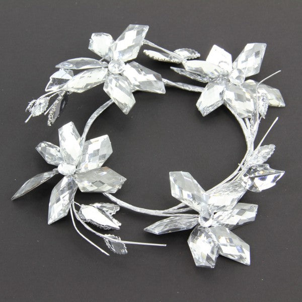 10"ACRYLIC FLOWER RING A25