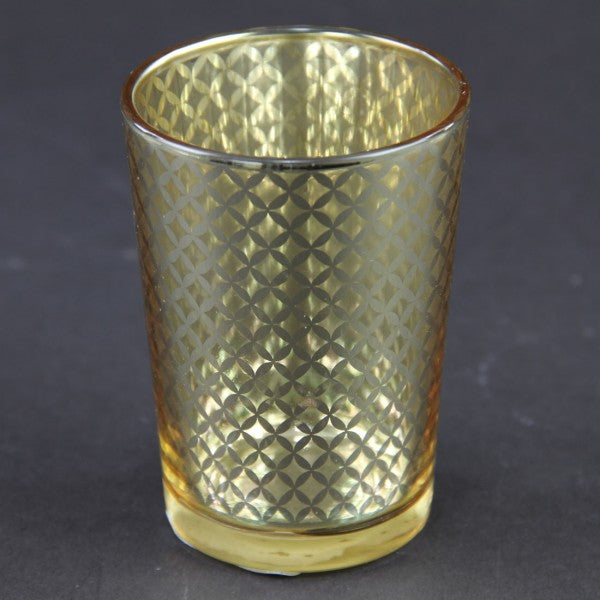 3"LATTICE VOTIVE GLASS A25