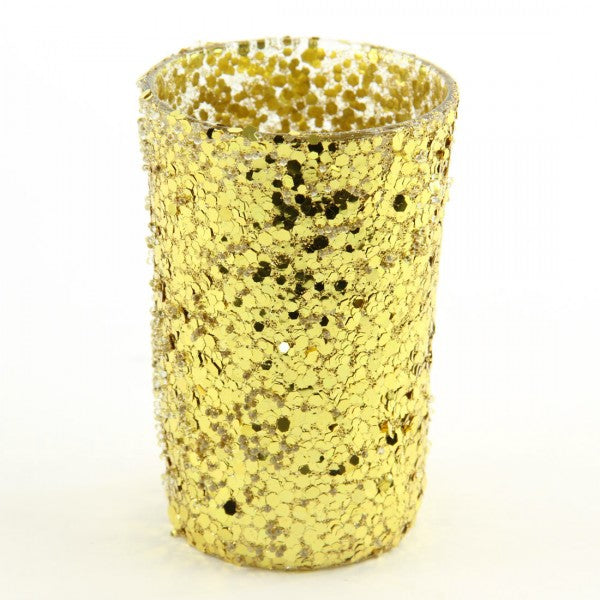 4"BEAD/GLT VOTIVE