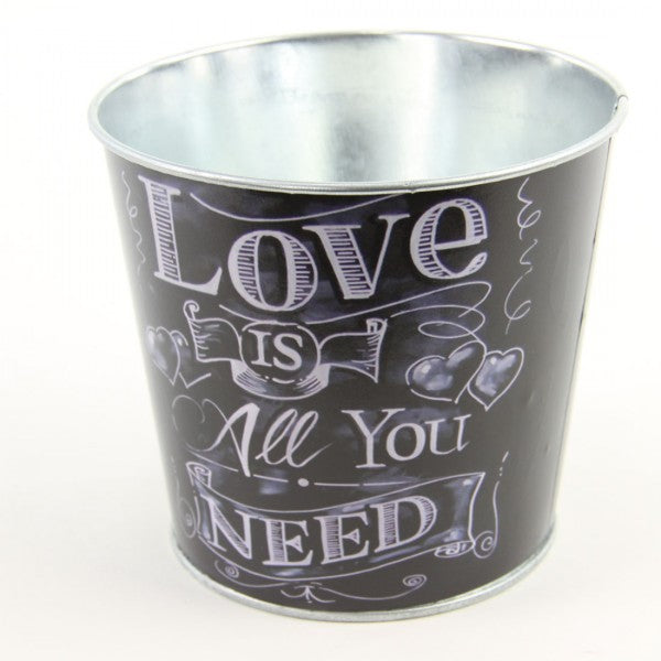 4" "LOVE IS ALL YOU NEED" POT