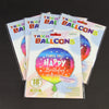 18"HAPPY BIRTHDAY MYLAR 5/PKG