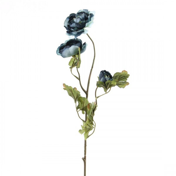 28" RANUNCULUS SPRAY BLUE A25