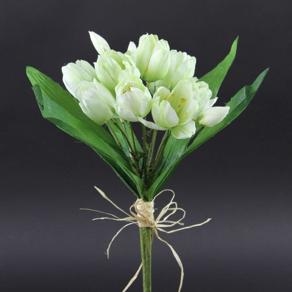 13"TULIP BOUQUET CREAM A4