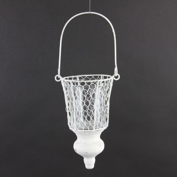 4.5"X3.8"IRON LANTERN W/GLSS