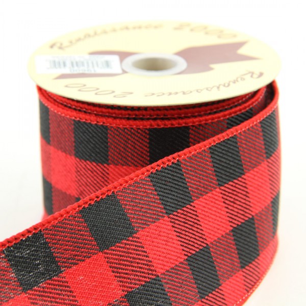2.5"X10YD RED/BLK BUFFALO A25