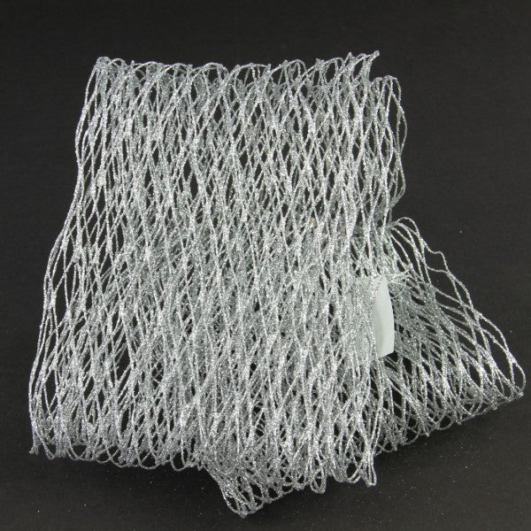 6' MESH DECO SILVER