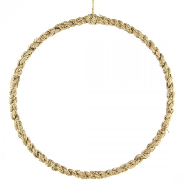 12"JUTE WREATH W/DECO