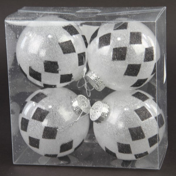 100MM DIAMOND ORNAMENT 4/BX