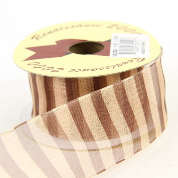 1.5"X10YD CHOCO/COPP RBBN A4