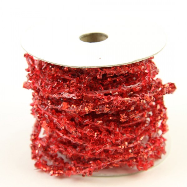 ICE GARLAND RED 10YD A4