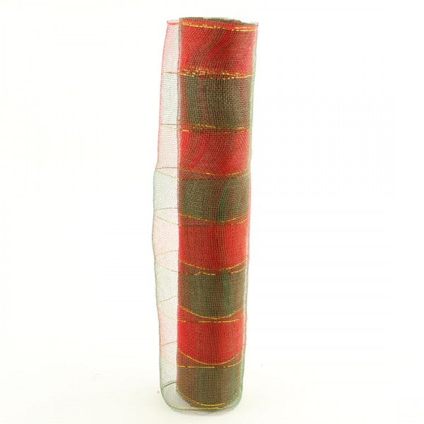 21.6"X10YD GR/RED/GLD MESH A4
