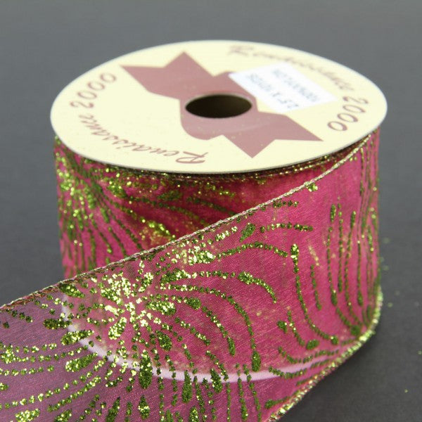 2.5"X10Y FUCHSIA SHEER A4