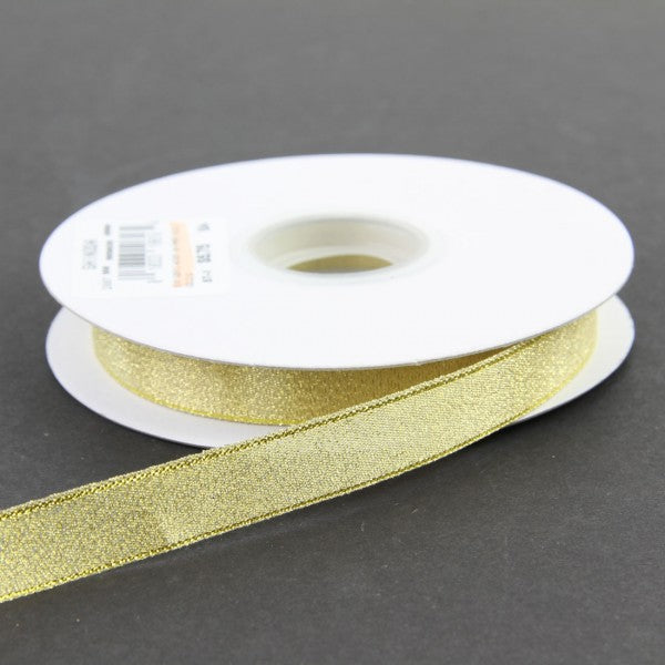 5/8"X25YD WOVEN SHIMMER GOLD