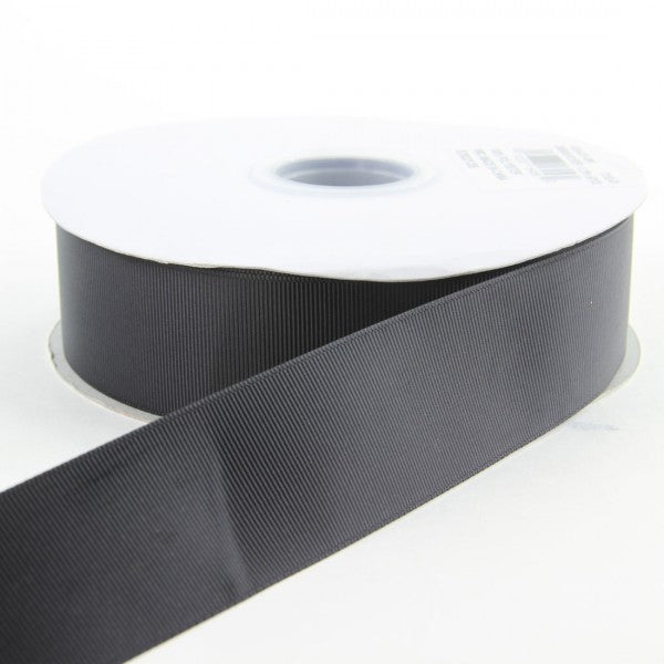 1.5 INCH X50 YARD GROSGRAIN POLYESTER RIBBON BLACK