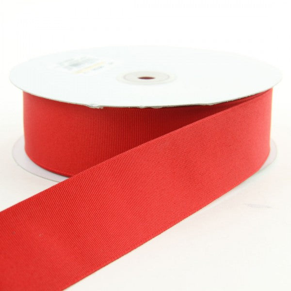 1.5 INCH X50 YARD GROSGRAIN POLYESTER RIBBON RED