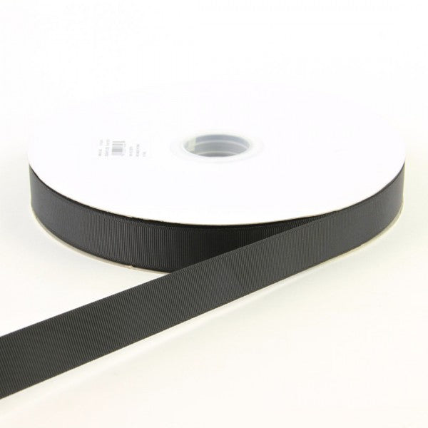 7/8"X100YD GROSGRAIN BLACK