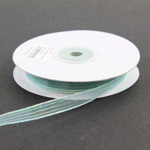 3/8"X25YD MET.ORGANZA STRP A4