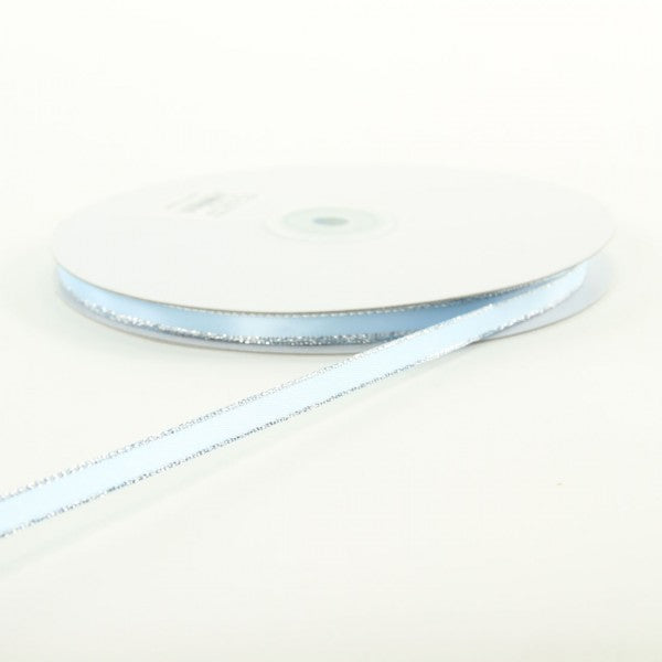 1/4" X 50YD DOUBLE FACE METALLIC SATIN EDGE RIBBON