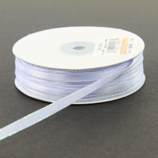 1/4" X 50 YD DOUBLE FACE SATIN IRID EDGE RIBBON