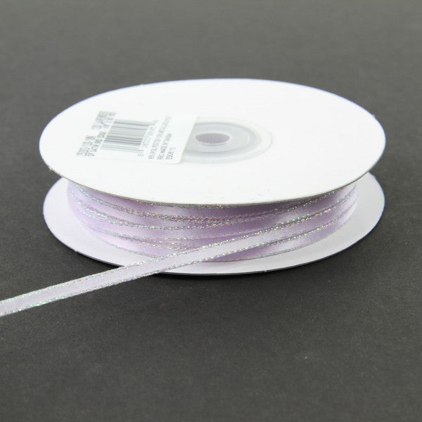 1/8 INCH X 50 YARD SATIN IRIDESCENT EDGE RIBBON