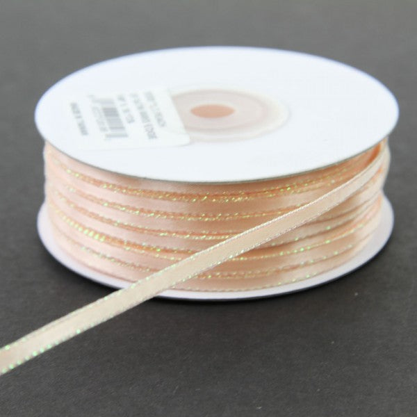 1/8 INCH X 50 YARD SATIN IRIDESCENT EDGE RIBBON