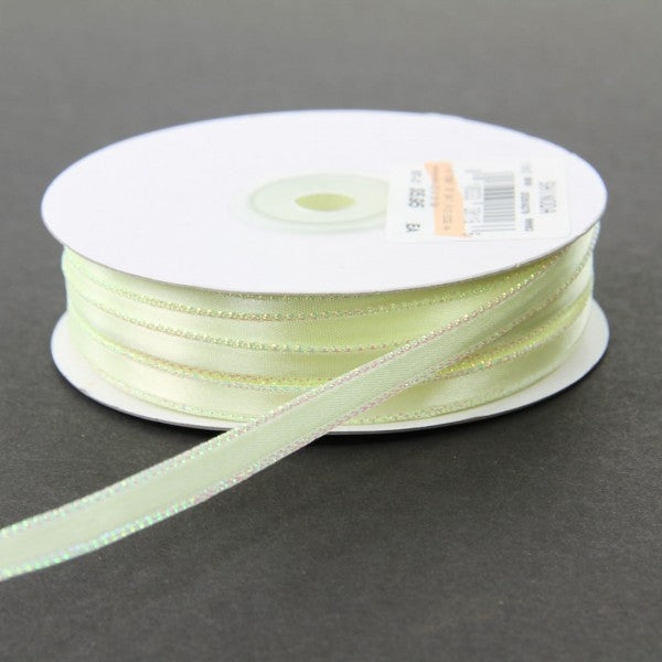 1/4" X 50 YD DOUBLE FACE SATIN IRID EDGE RIBBON