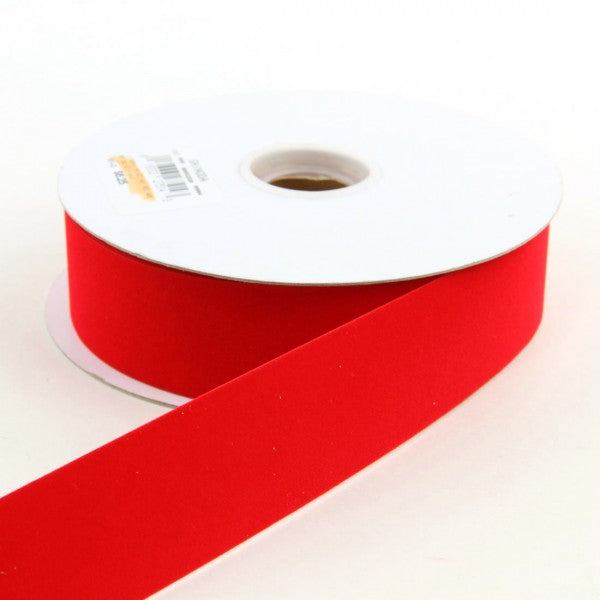 1.5"X25YD VELVET HOT RED A4