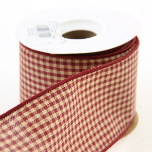 2.5"X10Y TEA DY GNGHAM A25