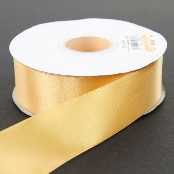 1.5"X50YD DBL FACE SATIN GOLD